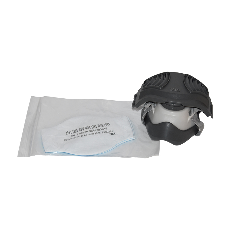 3M1212顆粒物呼吸防護套裝橡膠防塵面具圖片3