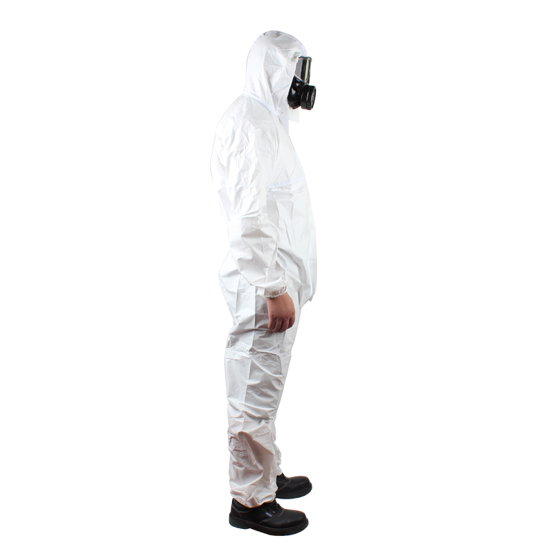微護(hù)佳MG2000白色增強型膠條連體防護(hù)服WH20-T-99-111-02圖片2