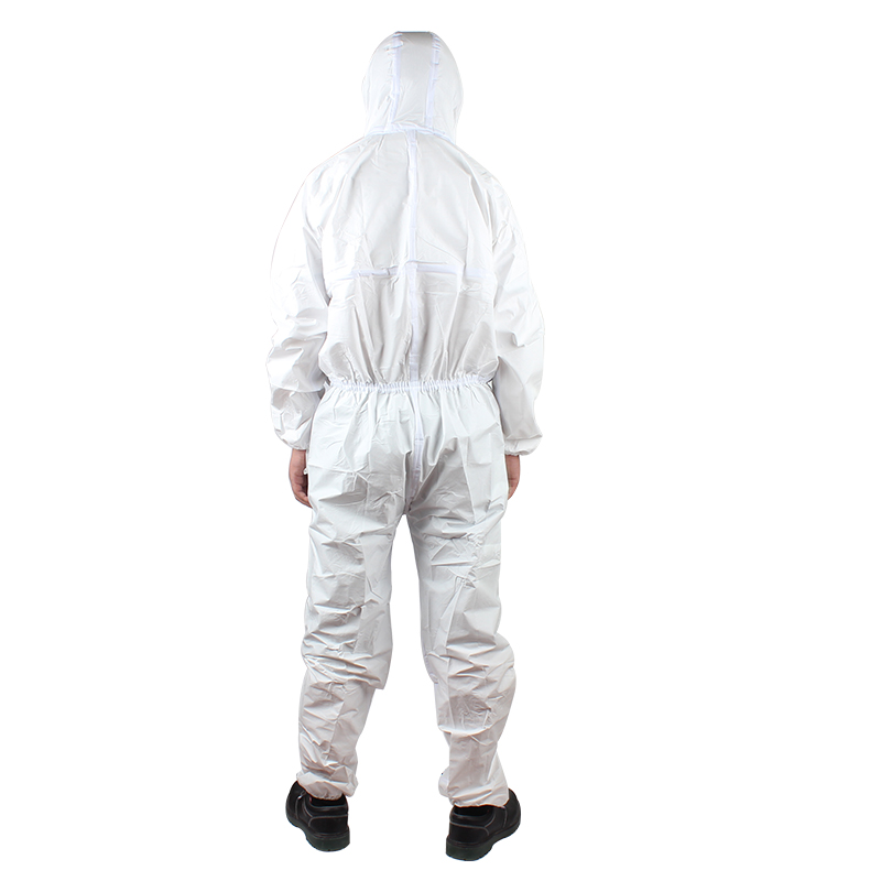 微護(hù)佳MG2000白色增強型膠條連體防護(hù)服WH20-T-99-111-02圖片3