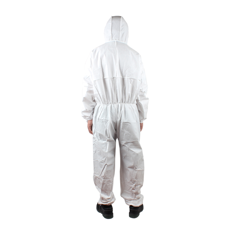 微護佳MG2000 WH20-B-99-157-02白色標(biāo)準(zhǔn)型有帽連體防護服圖片3