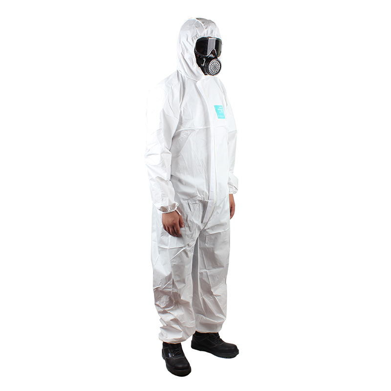 微護佳MG2000 WH20-B-99-157-02白色標(biāo)準(zhǔn)型有帽連體防護服圖片1