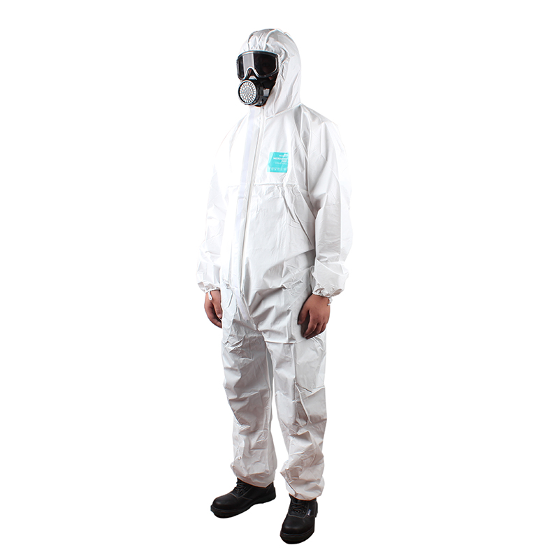 微護佳MG2000 WH20-B-99-157-02白色標(biāo)準(zhǔn)型有帽連體防護服圖片2