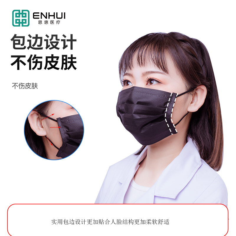 恩惠醫(yī)療平面一次性醫(yī)用防護口罩圖片1