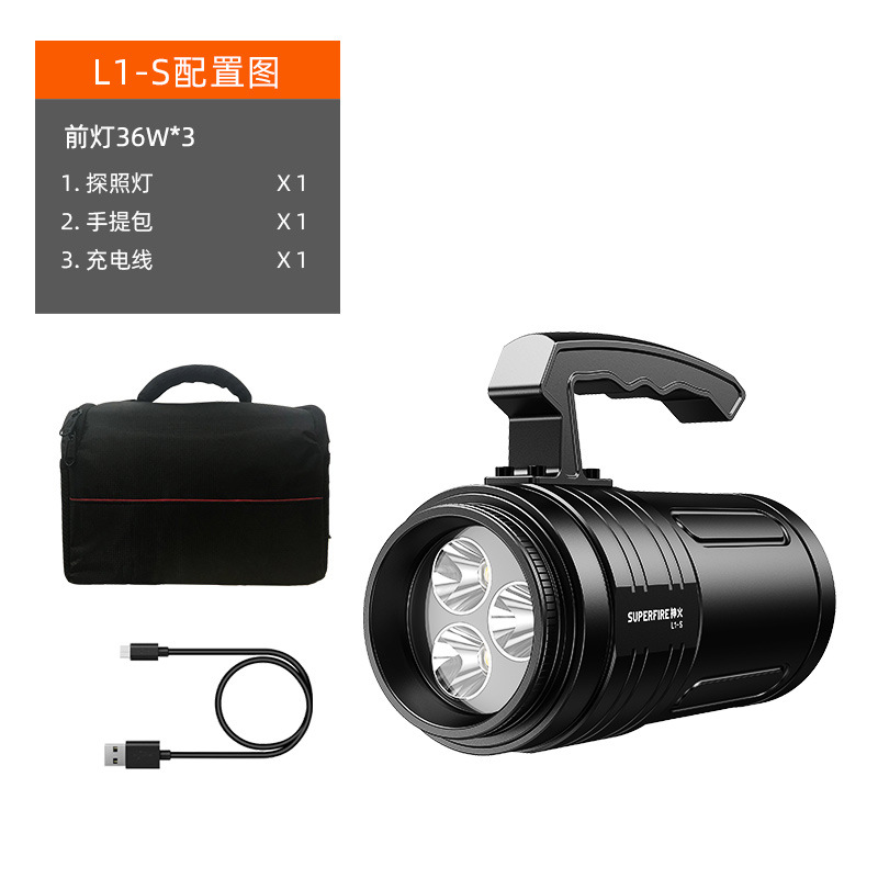 神火L1-S強(qiáng)光高亮大功率手電筒圖片1