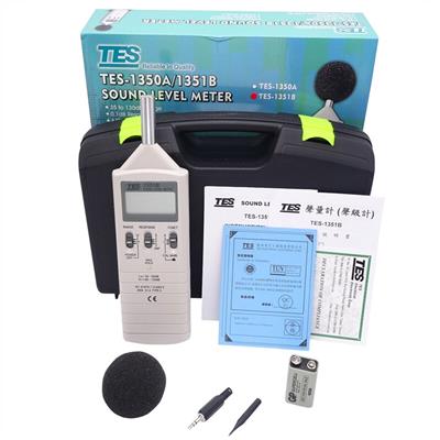 臺灣泰仕TES-1351數(shù)字式聲級計噪音計圖片3