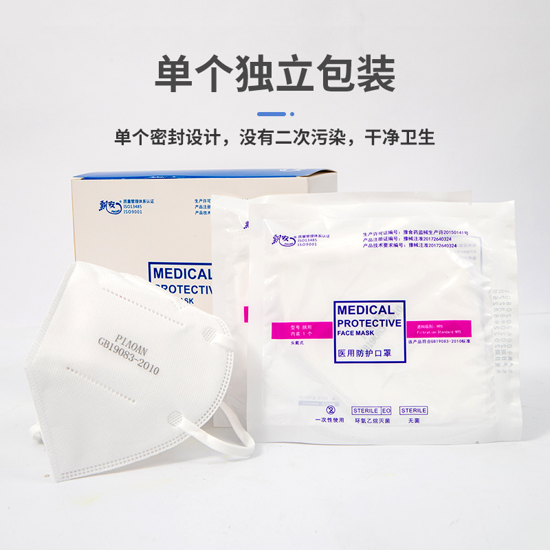 飄安無菌折疊式頭戴N95醫(yī)用防護口罩圖片2