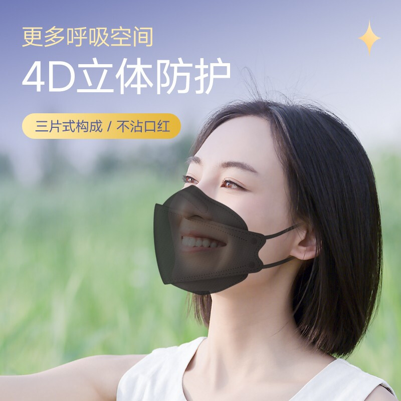 美仕康N95柳葉款魚型折疊式醫(yī)用防護(hù)口罩圖片2