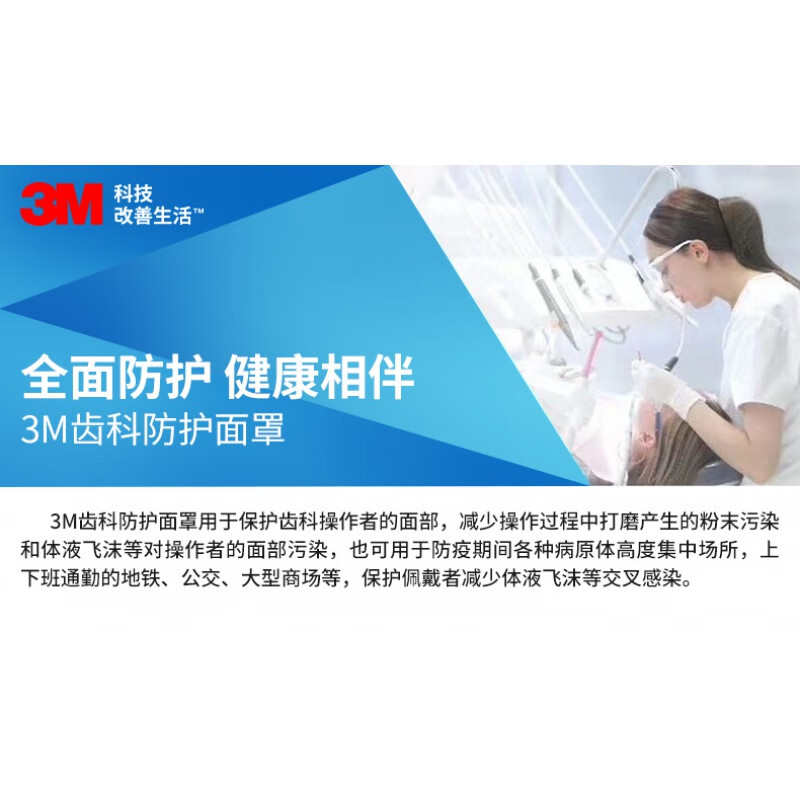 3M齒科防護(hù)面罩框架(不含膜)圖片3
