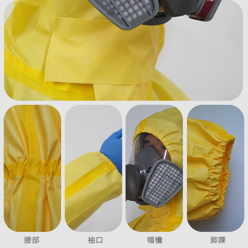 定和DH509耐酸堿防化服輕型化學(xué)防護(hù)服圖片1
