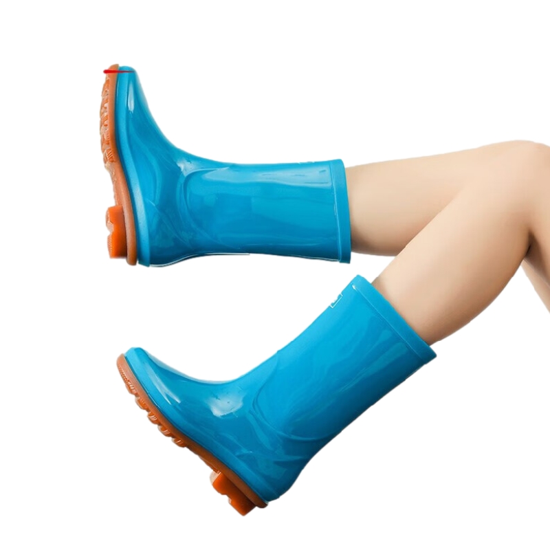 回力853女款牛筋底中筒雨靴圖片3