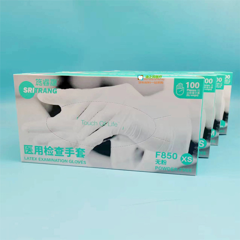 施?？礔850一次性無粉非滅菌橡膠檢查手套圖片1