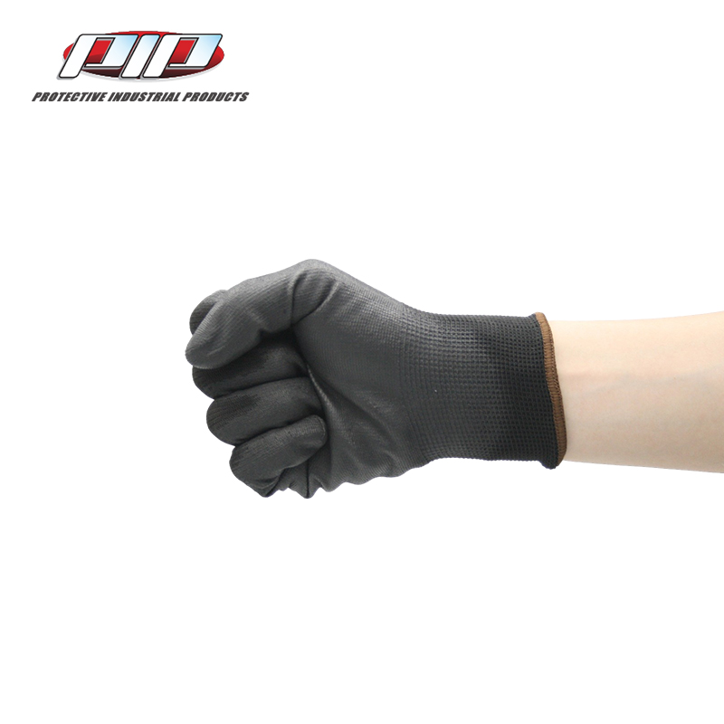 PIP 33-B105經(jīng)濟款黑色PU涂層勞保手套圖片3