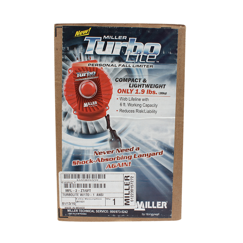 霍尼韋爾MTL-OHW1-02/6FT Turbolite防墜速差器制動器1.8米MFL-2/6FT圖片2