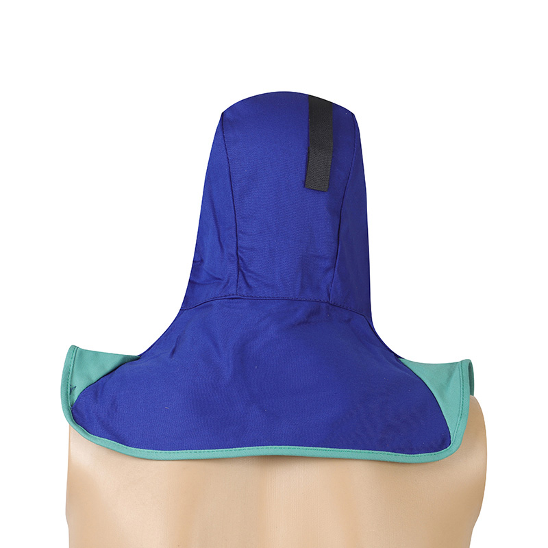 友盟AP-6670藍(lán)色阻燃布全護(hù)式焊帽圖片2