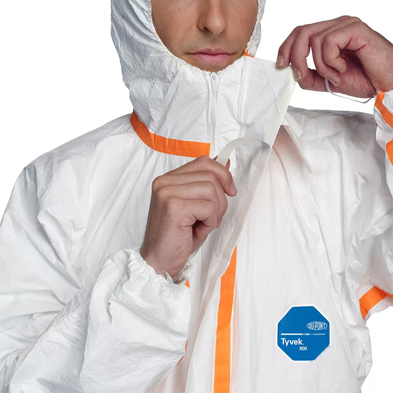 杜邦Tyvek800J TJ198TWHP防護服膠條連體C級防化服圖片4