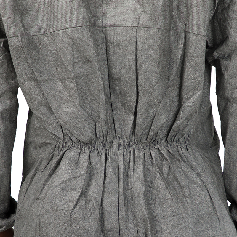 杜邦Tyvek500 New Workman Plus防護(hù)服灰色帶帽連體D級(jí)防護(hù)服圖片3