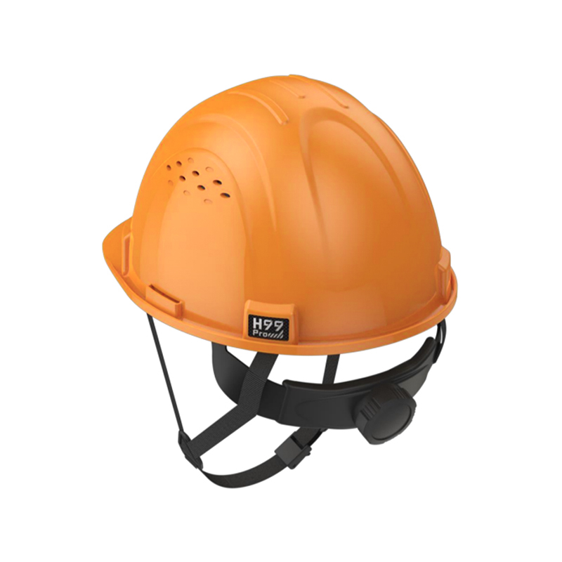 Honeywell霍尼韋爾H99PBA103SCN H99pro加強(qiáng)ABS款帶通風(fēng)孔按鍵款橙色安全帽圖片1