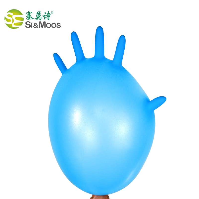 塞莫詩N901DB深藍(lán)色一次性丁腈檢查手套圖片4