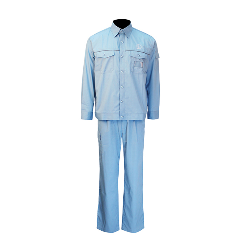 優(yōu)普泰夏季茄克長(zhǎng)袖套裝防靜電服圖片2