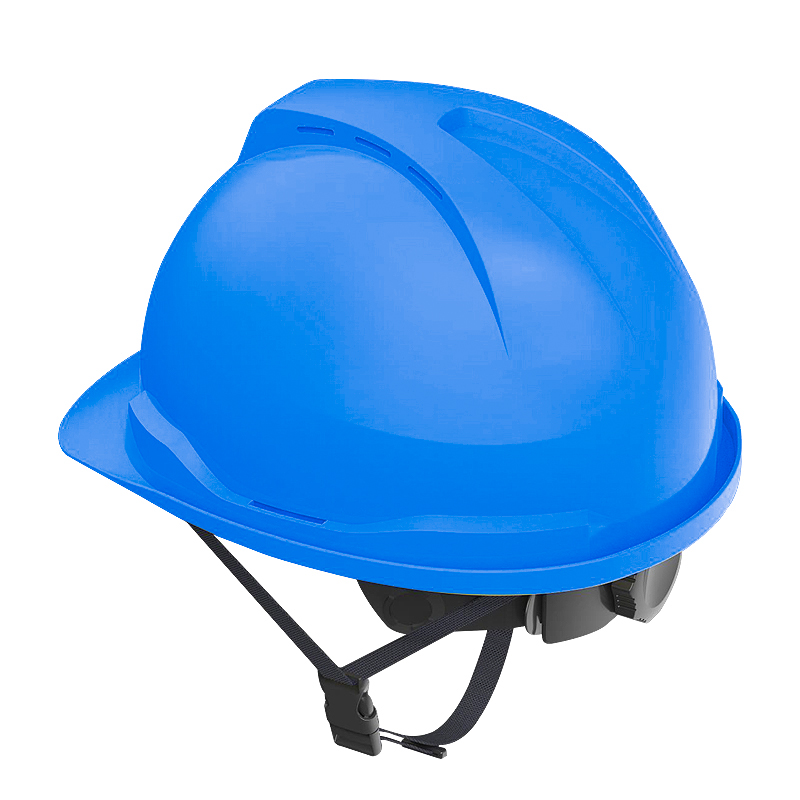 Honeywell霍尼韋爾Y99BAP107S Y99S系列ABS帶通風(fēng)孔四點快插下頦帶藍(lán)色安全帽圖片1