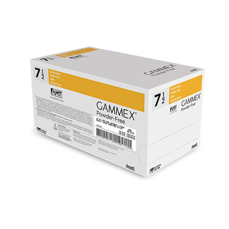 安思爾GAMMEX AMT 4154AMT無(wú)粉乳膠外科手套圖片1