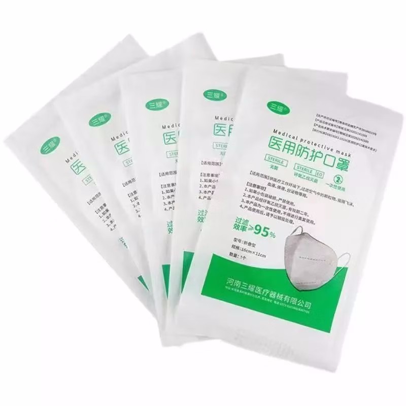 三耀折疊掛耳式醫(yī)用防護(hù)口罩圖片2