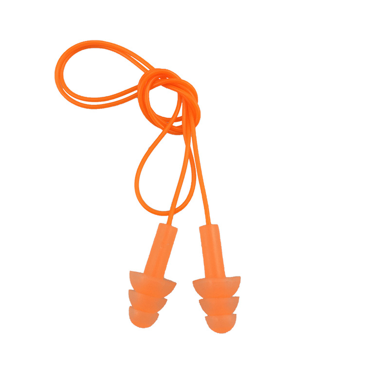 定和DH1015圣誕樹型硅膠帶線防噪音耳塞圖片4