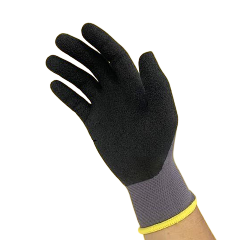 STANLEY史丹利ST5390灰色乳膠發(fā)泡浸掌耐磨防滑勞保手套圖片1