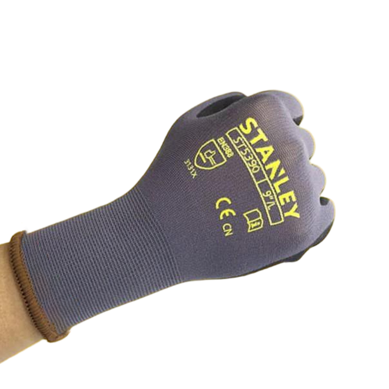STANLEY史丹利ST5390灰色乳膠發(fā)泡浸掌耐磨防滑勞保手套圖片2