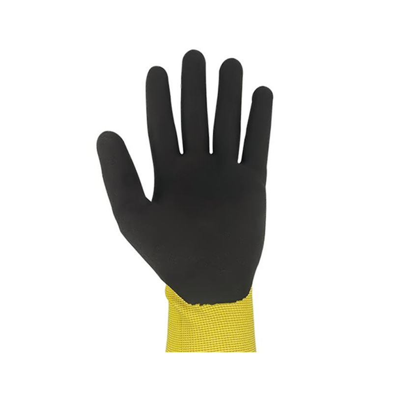 STANLEY史丹利ST5317黃色乳膠磨砂浸掌耐磨勞保手套圖片3