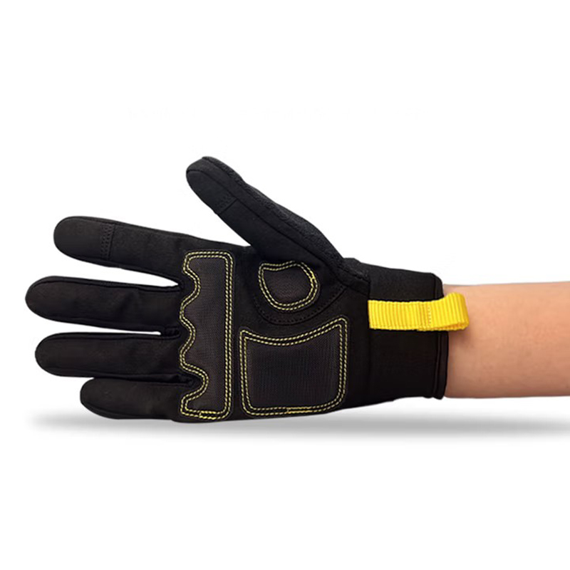 STANLEY史丹利ST5950手掌PVC菱紋加固機(jī)械防震手套圖片2