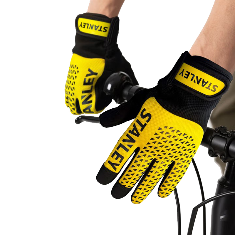 STANLEY史丹利ST5950手掌PVC菱紋加固機(jī)械防震手套圖片1