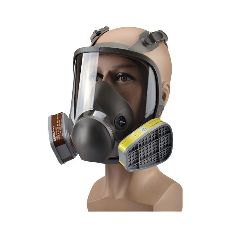 邦固6800橡膠雙濾盒全面罩防毒面具圖片1