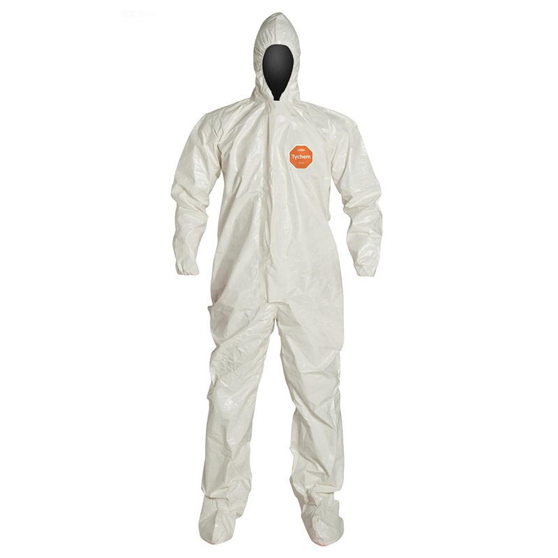 杜邦Tychem SL防化服帶帽連腳C級防護(hù)服(項(xiàng)目型)