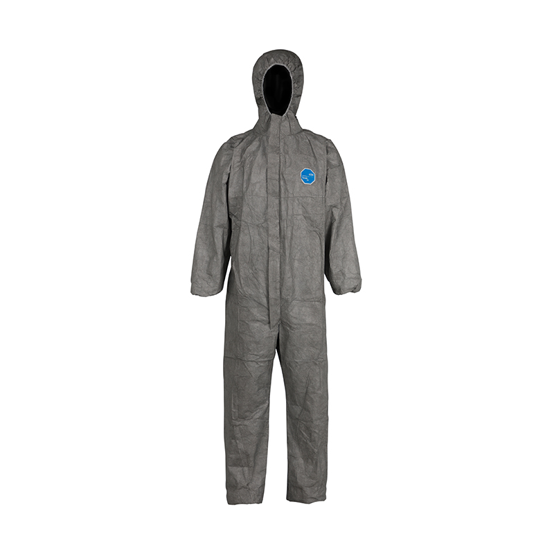 杜邦Tyvek500 New Workman Plus防護(hù)服灰色帶帽連體D級(jí)防護(hù)服