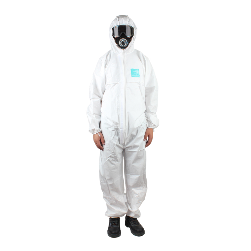 微護佳MG2000 WH20-B-99-157-02白色標(biāo)準(zhǔn)型有帽連體防護服