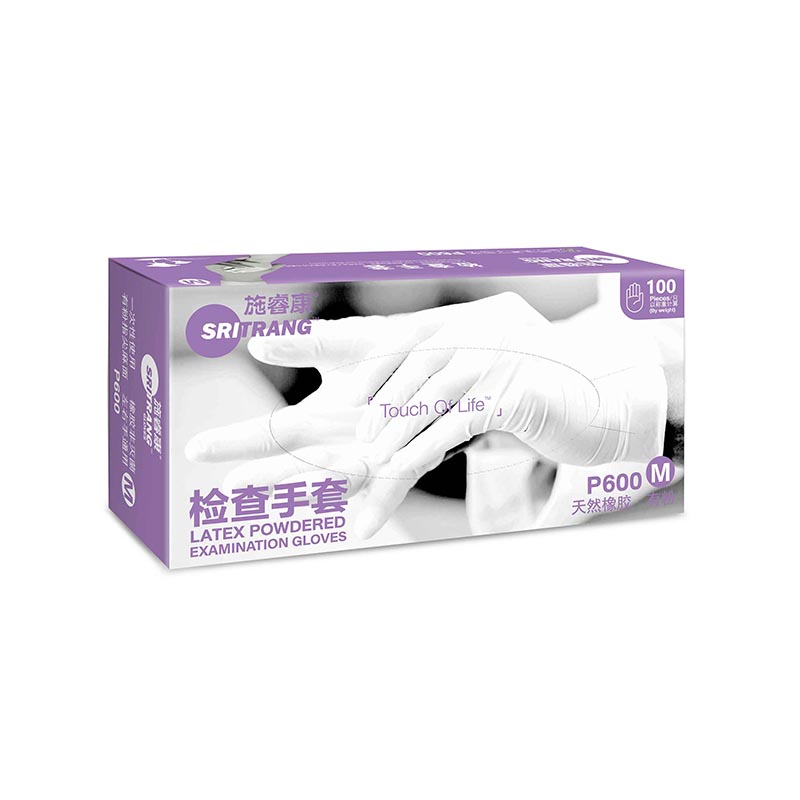 施?？礟600天然乳膠檢查手套
