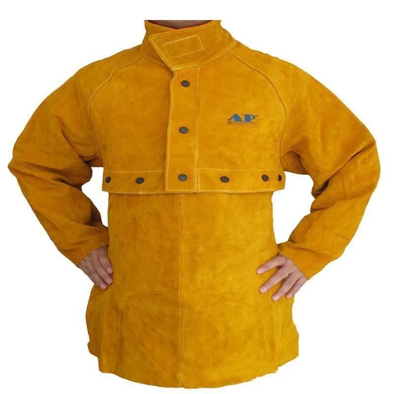 友盟AP-2188/2189金黃色開(kāi)背式焊工服及圍身