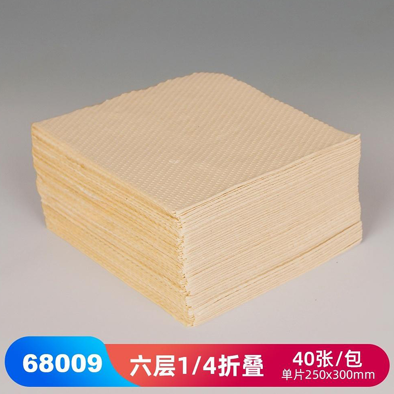 JEENOR潔諾 PONGEL L15 68009六層1/4折疊式工業(yè)擦拭紙