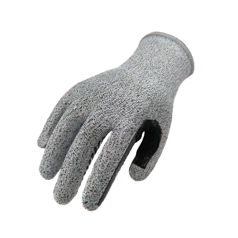思衛(wèi)爾6300麻灰色13針硅膠條涂掌HPPE玻璃纖維防割手套