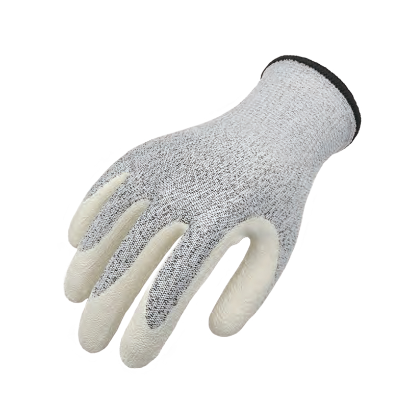 思衛(wèi)爾2321麻灰色13針白乳膠涂掌HPPE玻璃纖維防割手套
