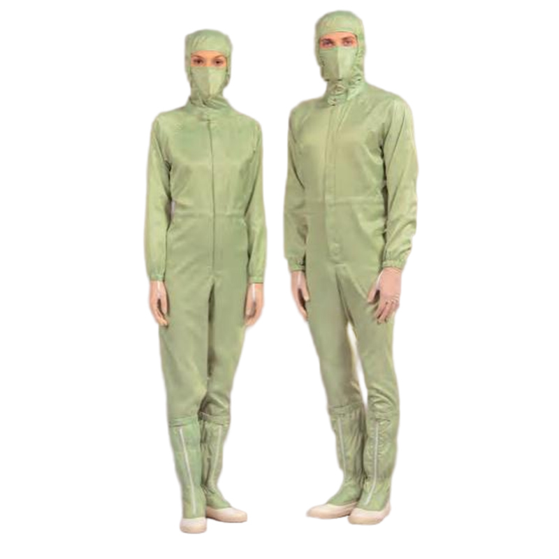 嘉柏利通L-3114X綠色三連體潔凈服