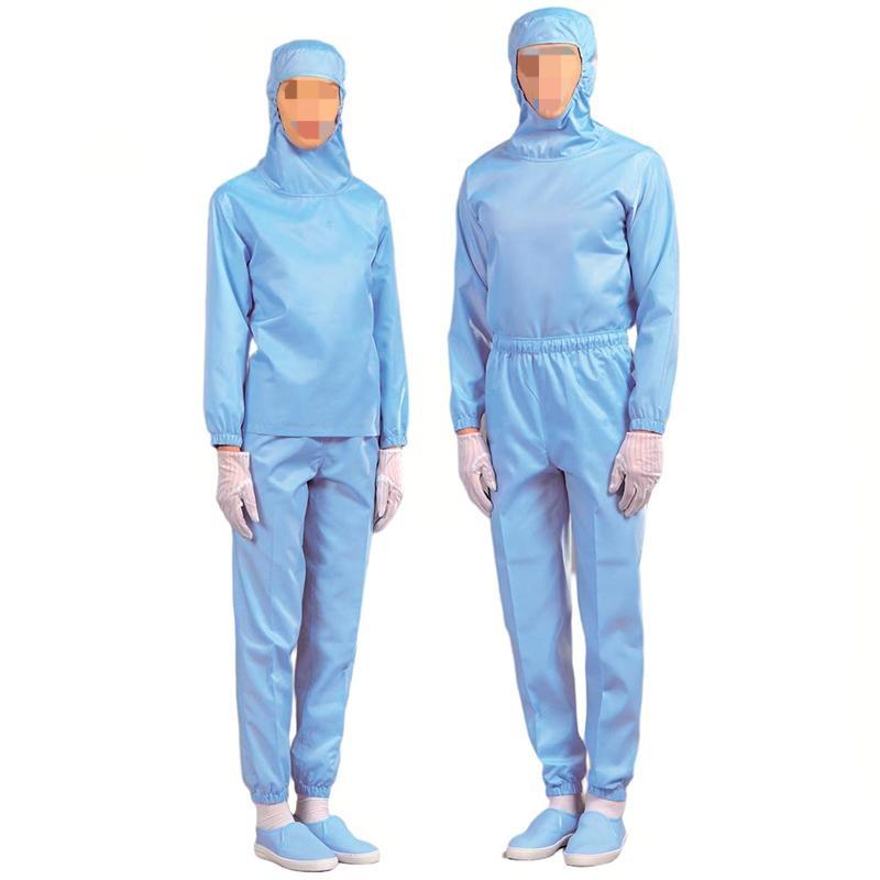 嘉柏利通F-1112藍(lán)色套頭式分體潔凈服