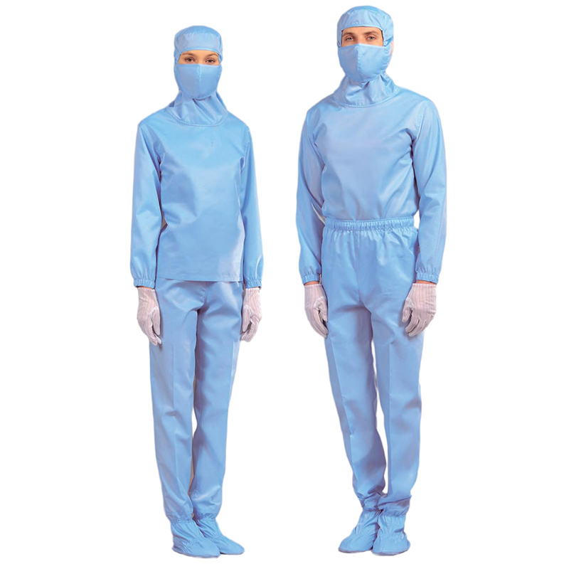 嘉柏利通F-1112W藍(lán)色套頭式分體潔凈服