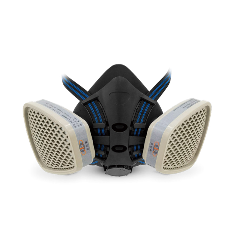 YICHITA宜啟戴YQD1800硅膠雙濾盒半面罩防毒面具