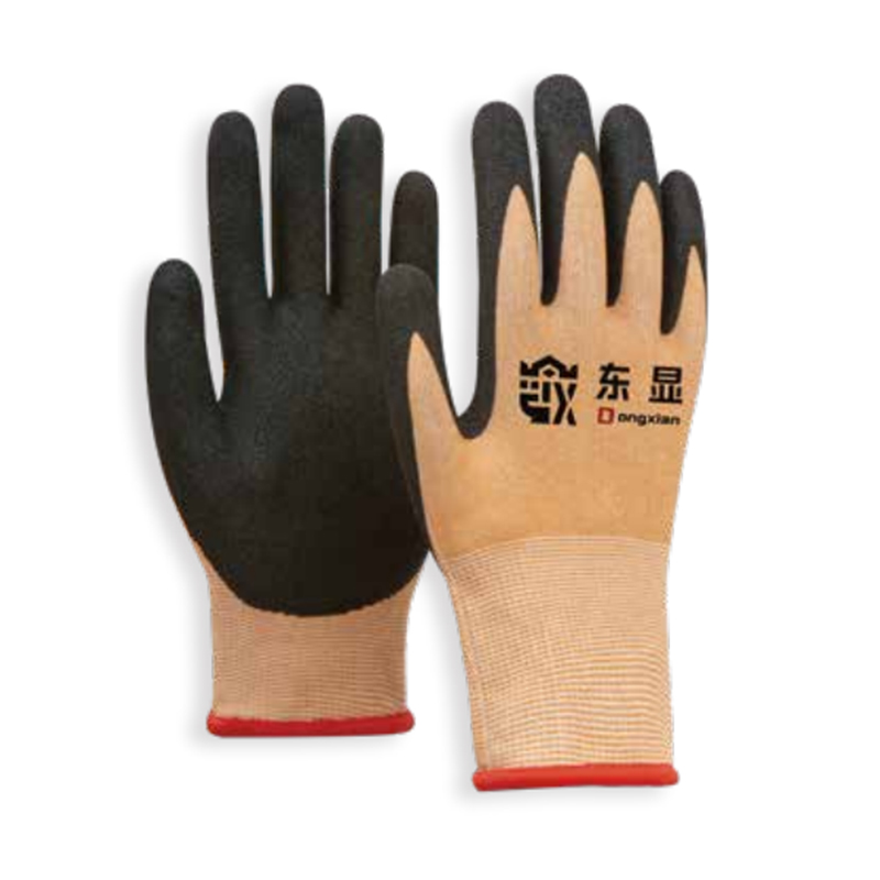 東顯18-1-015 18針HPPE丁腈涂層防割手套