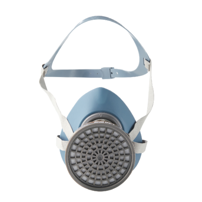 朝美3300頭戴式硅膠單濾盒半面罩防毒面具