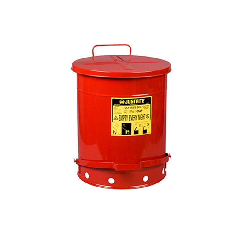 Justrite杰斯瑞特09500油漬廢品罐14加侖
