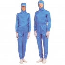 嘉柏利通F-1116海藍色套頭式分體潔凈服 嘉柏利通F-1116海藍色套頭式分體潔凈服