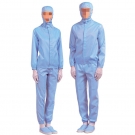 嘉柏利通F-1312藍色拉鏈?zhǔn)椒煮w潔凈服 嘉柏利通F-1312藍色拉鏈?zhǔn)椒煮w潔凈服